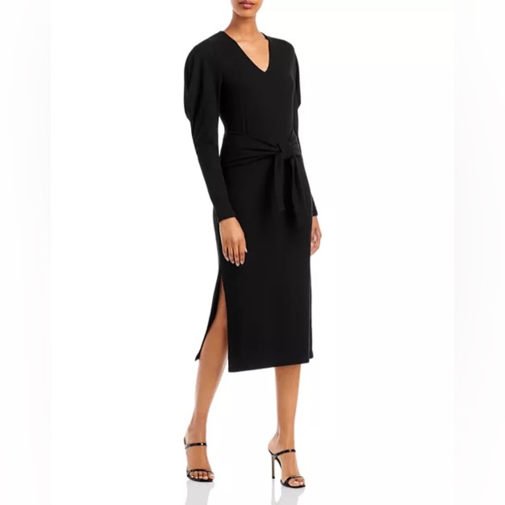 AQUA Ruffle Sleeve Midi Dress - 100% Exclusive